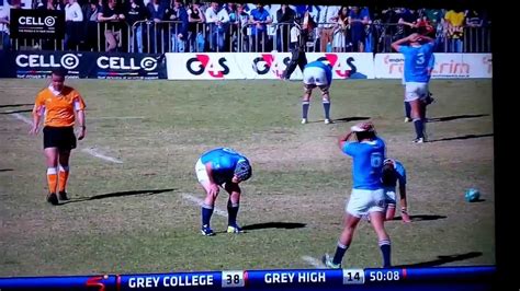 Worst Rugby Injury Ever Grey College Vs Grey High Not For Sensitive