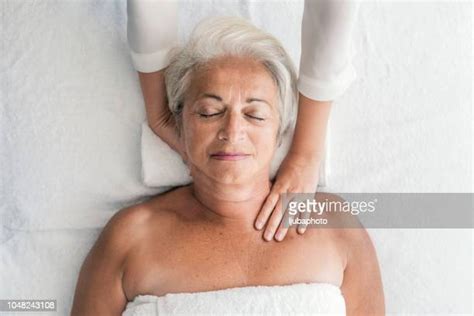 Old Woman Getting A Massage Photos And Premium High Res Pictures Getty Images