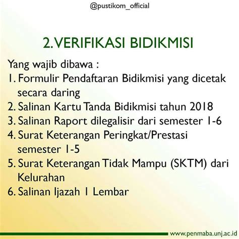 Informasi Verifikasi Akademik Dan Bidikmisi