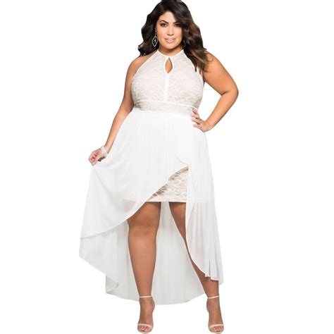 white plus size dress 2017 lace special occasion sexy elegant dresses for prom big size women