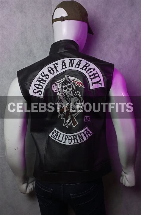 Jax Teller Sons Of Anarchy Charlie Hunnam Biker Leather Vest