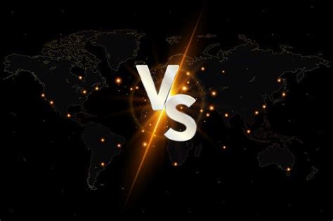 Premium Vector Versus Vs Background On The World Map Background