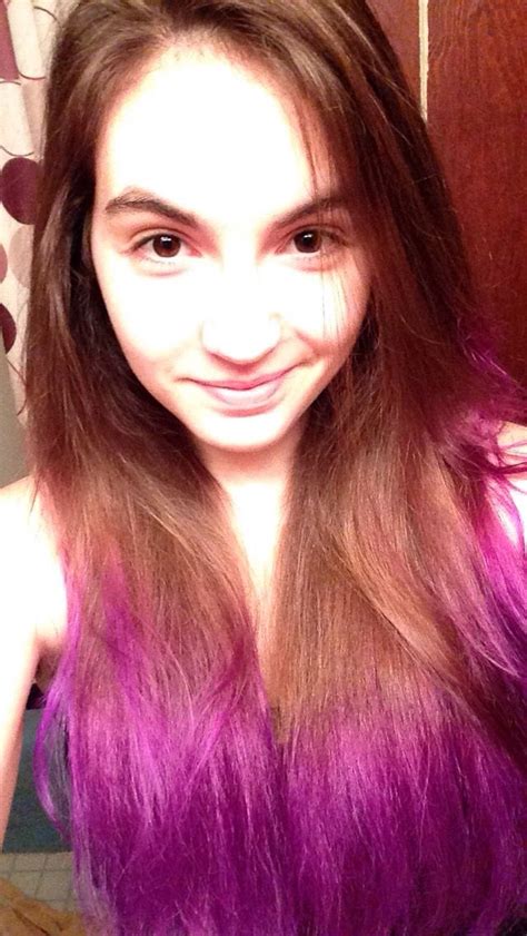 Purple Dip Dyed My Hair 💁🏻 🏼️ Dye My Hair Purple Dip Dye Hair