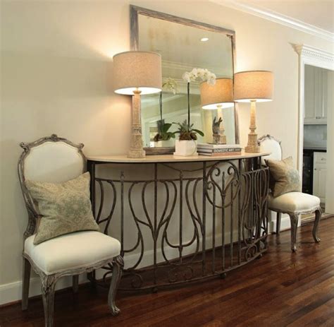 Create Impact With Console Tables In The Entry Artisan Crafted Iron