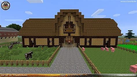 Welcome back to another minecraft. Animal Barn (Tierstall) Minecraft Map | Minecraft barn ...