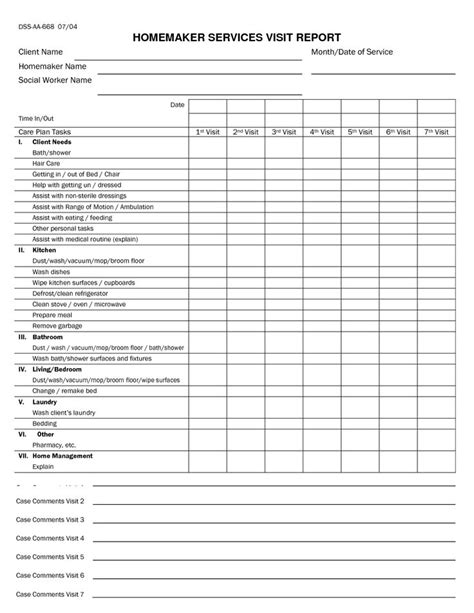 case management social work case plan template