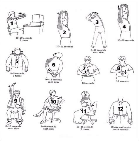 Images Of Back Strengthening Exercises At Your Desk Desk Stretching