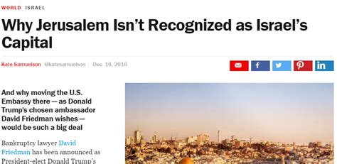 Time Magazine Lies About Jerusalem ~ Elder Of Ziyon Israel News