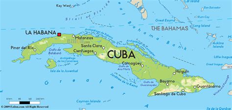 Road Map Of Cuba And Cuba Road Maps