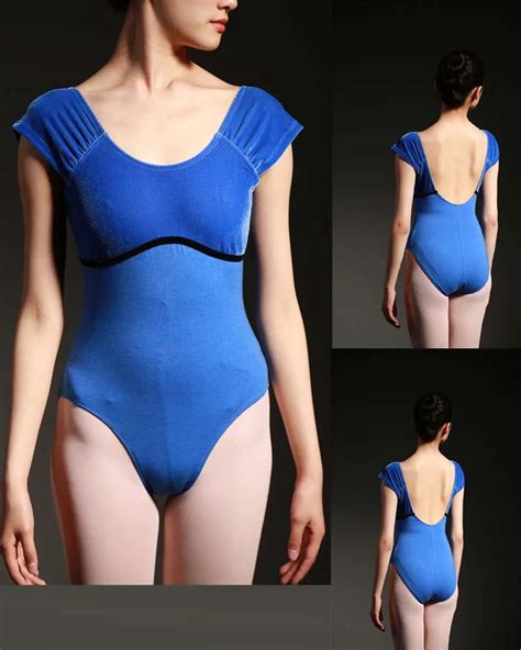 Girl Gymnastics Leotard Velvet Dance Leotards Short Sleeve Ballet Leotards For Women Dance Wear