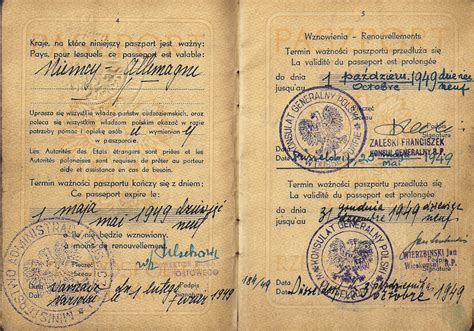 Polish Service Passport From 1949 Our Passports