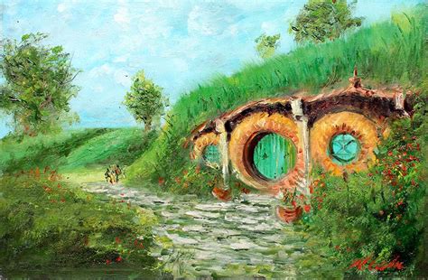 Oil Painting Of The Shire By Me Rlotr