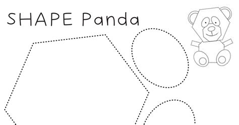 Freebie Panda 2d Shape Craftpdf In 2022 Panda Craft 2d Shapes