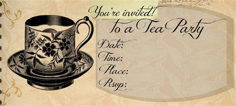 High Tea Invitation Templates