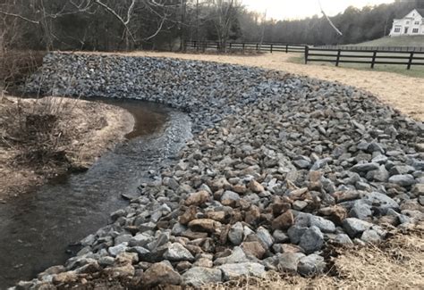 Creek Bank Erosion Control Reynolds Contracting Virginia