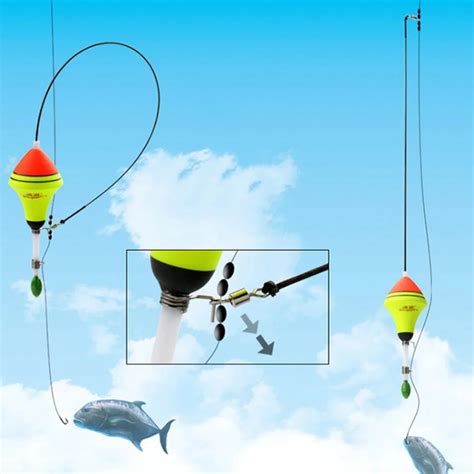 Eva Automatic Fishing Float With 3 Hooks Portable Pesca Carp Fishing