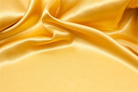 Best Silk Fabric Wave Background Yellow Satin Cloth Texture Stock