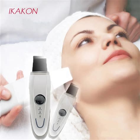 Ultrasonic Face Pore Cleaner Ultrasound Therapy Skin Scrubber Galvanic