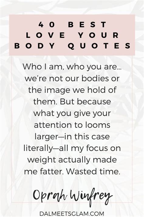 40 Best Love Your Body Quotes To Make You Own Your Body More