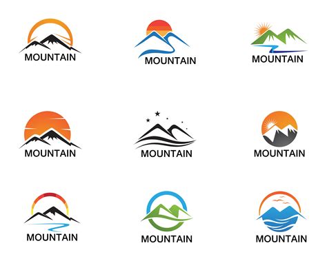 Minimalist Landscape Mountain logo design inspirations 579491 
