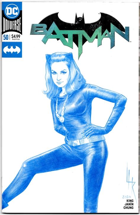 Catwoman Julie Newmar In Kevin Ls Comic Book Cover Sketches Comic