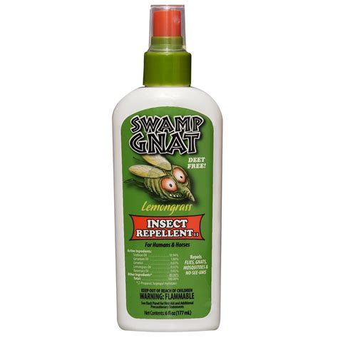 Swamp Gnat Lemongrass Deet Free Mosquito And Insect Repellent 6 Ounce