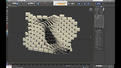 3ds Max Quick Tuts Curved Brick Wall Youtube