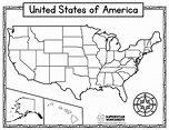 Free Printable United States Map Worksheets : United States Map ...