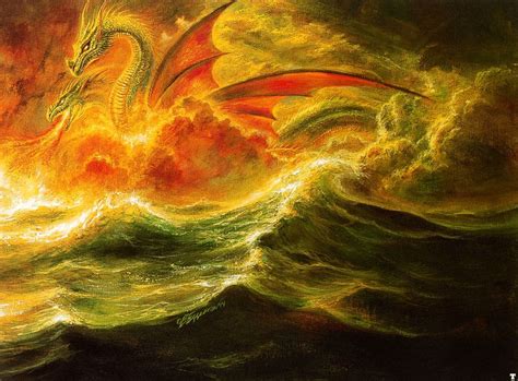 Two Headed Dragon Bob Eggleton Wallpaper Image