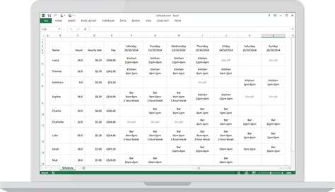 Download A Free Staff Rota Template For Excel · Findmyshift