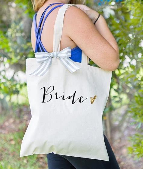 Bride Tote Bag For Bridal Shower T Canvas Bag For Bride To Be