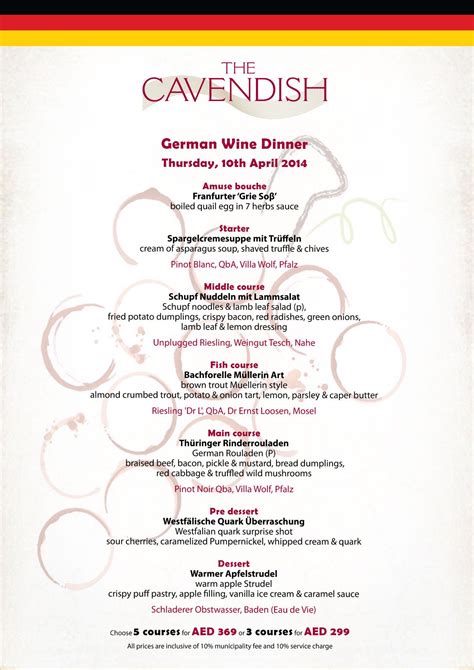 Hosting a dinner party can be overwhelming. The theme for our April Gourmet Wine Dinner is "Germany ...