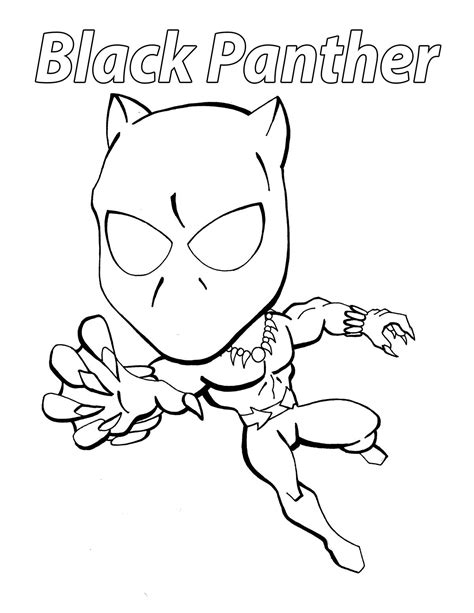 Farah Learning Fun Coloring Page Black Panther Black Panther