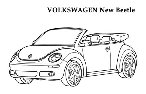Printable Vw Bug Coloring Pages Vw Coloring Pages Etsy