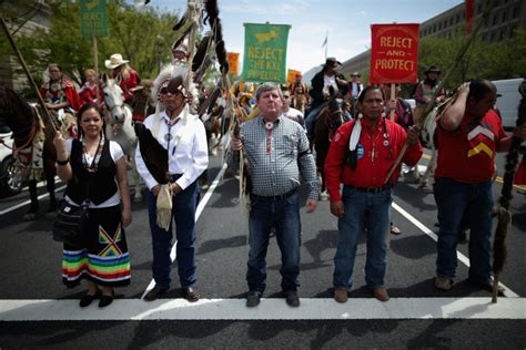 Native Americans Hit Dc To Protest Keystone Pipeline