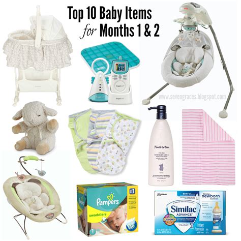 Top 10 Baby Items For Months 1 And 2 Seven Graces