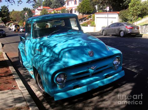 Vintage Ford, light-blue color Photograph by Sofia Goldberg - Fine Art America