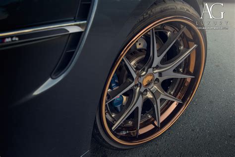 Satin bronze and satin gold. AG Luxury Wheels - BMW M4 Forged Wheels