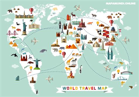Mapamundi Maravillas Del Mundi Mapa Del Mundo Mapas Del Mundo Mapamundi
