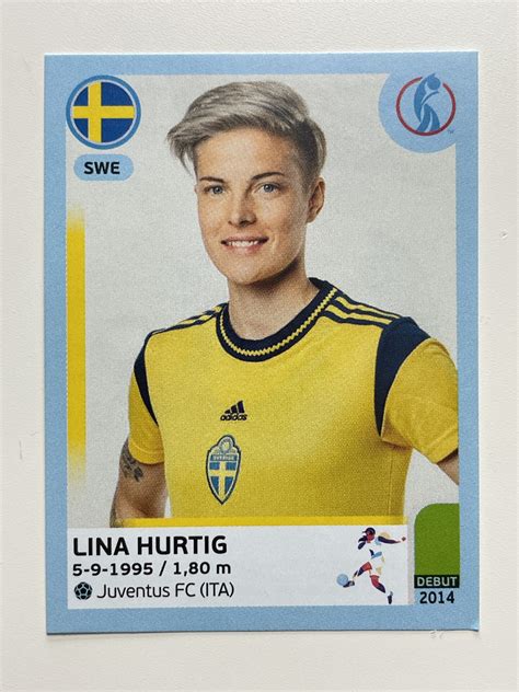 Lina Hurtig Sweden Base Panini Women S Euro Sticker Solve Collectibles