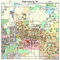 East Lansing Michigan Street Map 2624120
