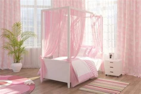 Girls canopy bed with decorative accents, exquisite collection. 20 Canopy Beds for Kids Room Design