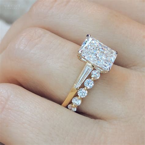 Custom Radiant Cut Diamond Ring Ascot Diamonds