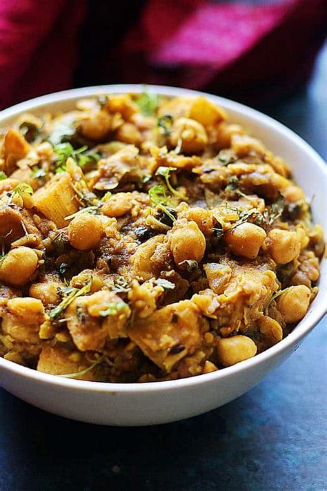 Chickpea Potato Curry Chana Aloo Cook Click N Devour