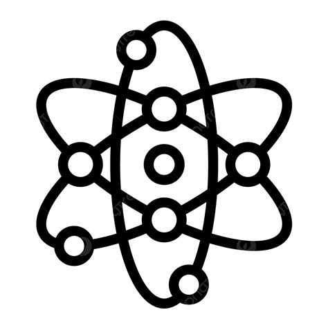 รูปภาพประกอบการออกแบบอะตอมเวกเตอร์ไอคอน Png อะตอม นิวเคลียร์