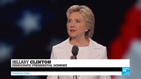 us presidential race hillary clinton accepts democratic party nomination youtube