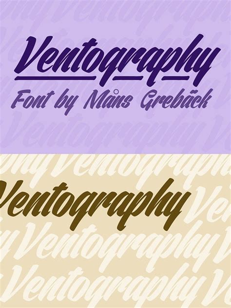 Browse a unique collection of the best handwritten fonts and thousands of free typefaces to download. Ventography in 2020 | Script fonts, Slogan, Typeface