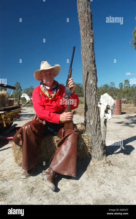 Leather Chaps And 50 Cal Henry Rifle Western Shooting Competition Dsc