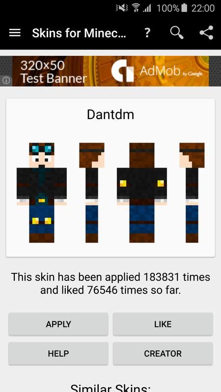 Skins For Minecraft Pe Apk Download Free Tools App For Android