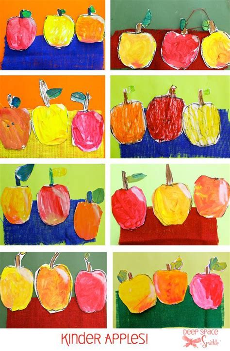 Apple Art Crafts Preschool Apple Art Project Projects And Paint Fabri